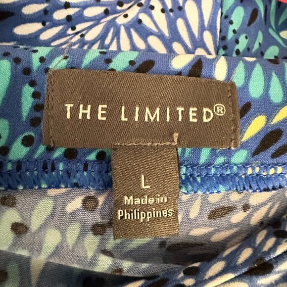 Blue & White Floral Long-Sleeve Jumpsuit – Size L - Picture 6 of 7